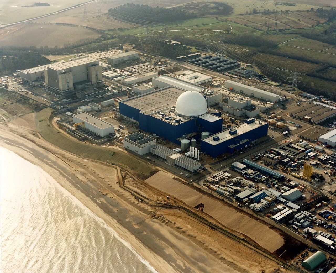 The Sizewell Nuclear Power Station site